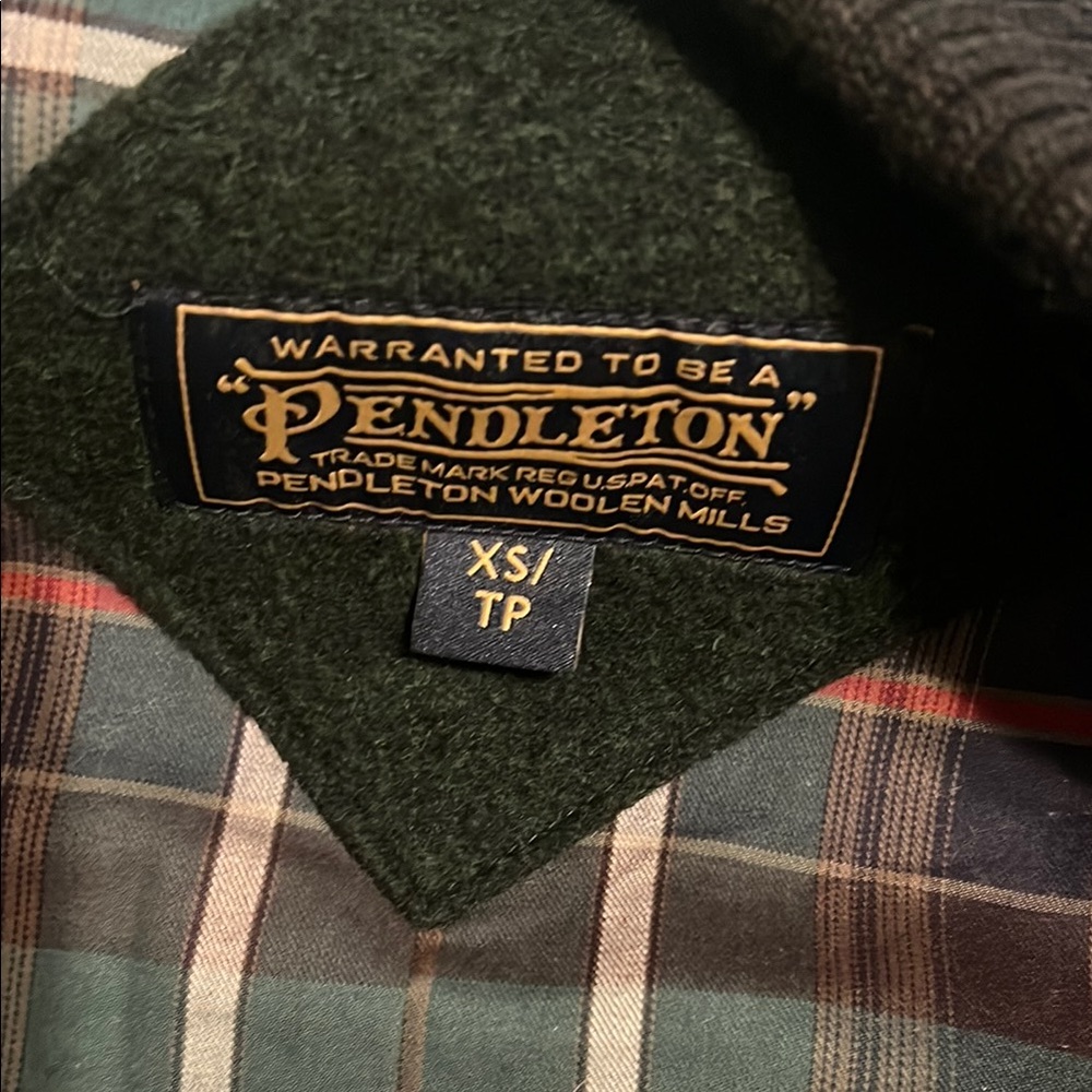Pendleton Forest Green Blazer With Black Details - image 3
